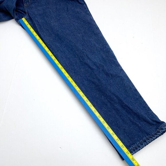 L.L. Bean Women's Flannel Lined Jeans Double L Relaxed Fit Straight Leg 14R - Picture 6 of 8